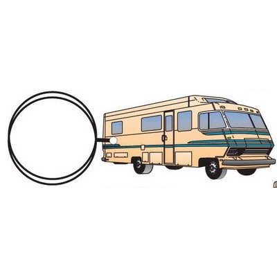 Recreational Vehicle Executive Keychain w/Mirrored Back (2 Square Inch)