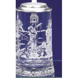 Glass Baseball Stein Mug