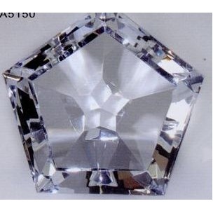 Optic Crystal Faceted Star Award (1¾"x2")