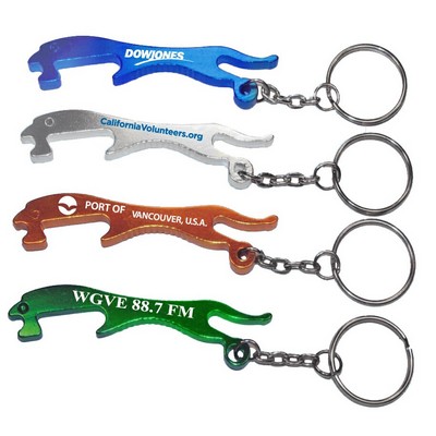 Leopard Shape Bottle Opener Key Chain