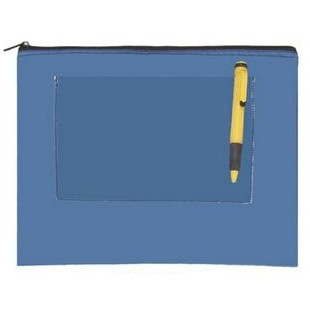 Large Zippered Pouch w/ Vinyl Window