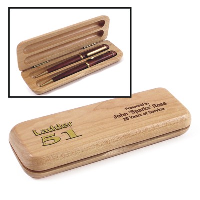 Classic Maple Double Pen Box