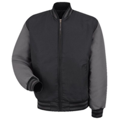 Red Kap™ Men's Duo-Tone Team Jacket - Black/Charcoal Gray