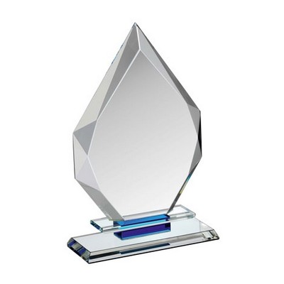 Clear-Blue Diamond Optical Crystal Award