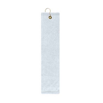 Subli-Cotton Velour Golf Towel - Trifold Hook Grommet (Edge to Edge Printed)