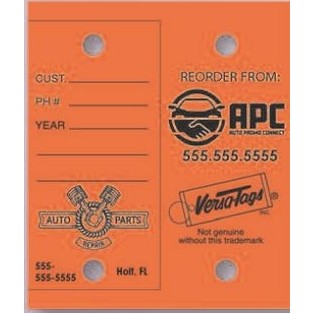 Custom Dealer and Auto Repair Key Tags