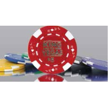 Casino-Style Heavyweight 11.5-Gram Imprinted Poker Chips (Card Suits Pattern)