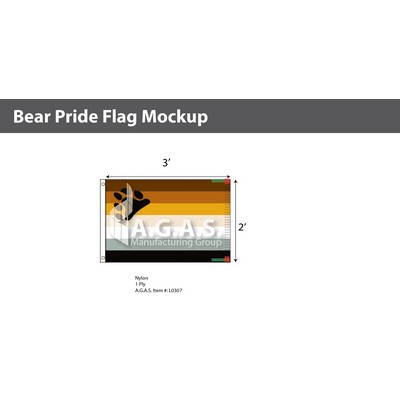 Bear Pride Deluxe Flag 2'X3'