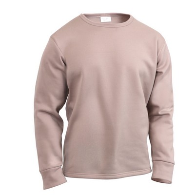 Desert Sand Extended Cold Weather Poly Crew Neck Top (2XL)