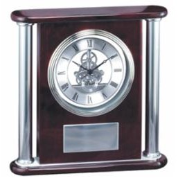 Rosewood Clock, 11 1/2" x 11 1/2"