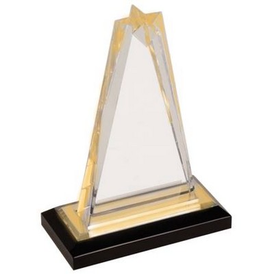 Impress Star Acrylic Award - Silver/Clear - 8" Tall