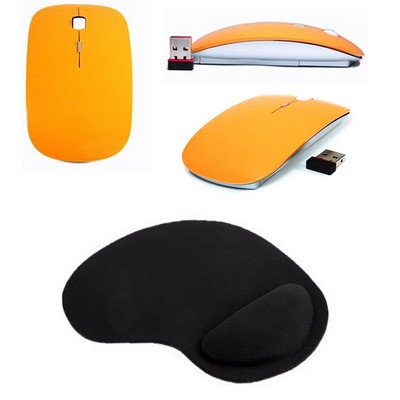 Kidder iBank® 2.4GHz Wireless Mouse + Wrist Rest Mouse Pad