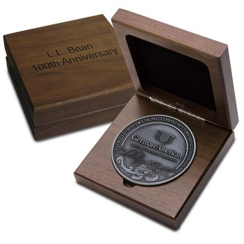 Walnut Medallion Box (4 1/4"x4 1/4"x1 1/2")