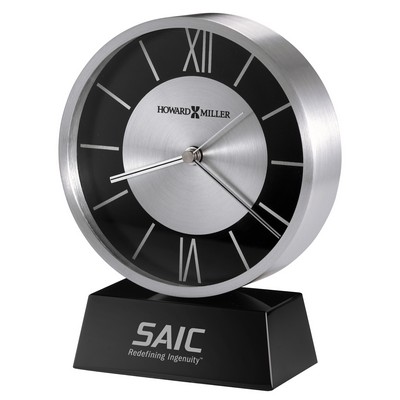 Howard Miller Davis Brushed Aluminum Tabletop Clock