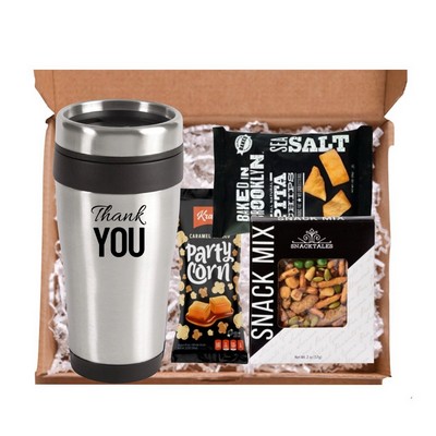 Thank You Tumbler with Snacks Boxed