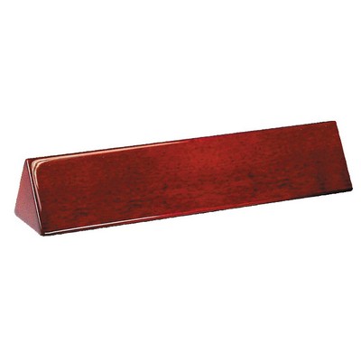 Rosewood Name Desk Name Bar w/Black Brass Name Plate