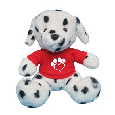 10" Bailey Dalmatian Dog Stuffed Animal w/ T-shirt (10")