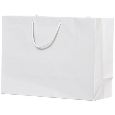 Matte Laminated White Vogue Eurotote (16"x6"x12")