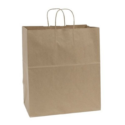 Food Service Natural Kraft Paper Lion Shopping Bag (14½"x9"x16¼")