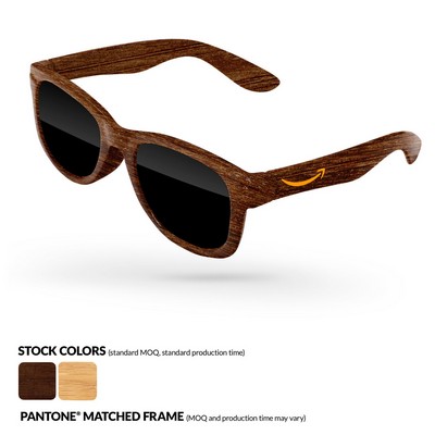 Faux-Wood Infant Retro Sunglasses (0 To 3 Years)