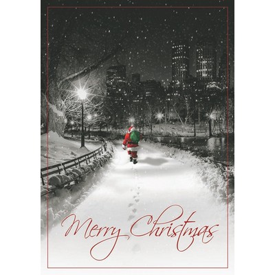 Midnight Santa Christmas Cards