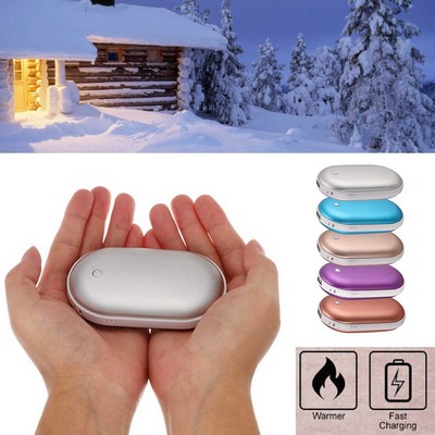 Kidder iBank® Hand Warmer + 5200mAh Power Bank Charger (Silver)