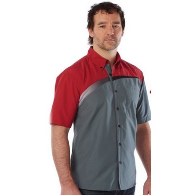 Men's Swoosh Full-Button Micro-Fiber Shirt