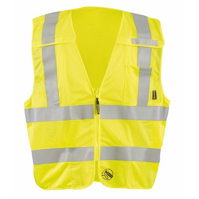 Class 2 Mesh Self-Extinguishing Breakaway Vest w/X-Back