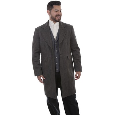 Men's Tonal Stripe Frock Coat