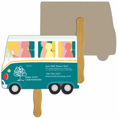 Parcel Truck Recycled Hand Fan