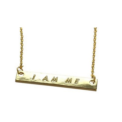 Bar Necklace I AM ME