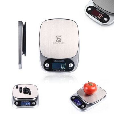 Digital Kitchen Food Scale 304 Stainless Steel Multifunction Weight Scale 5kg