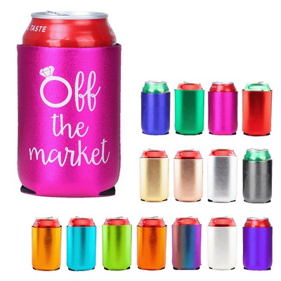 Metallic Neoprene Can Cooler