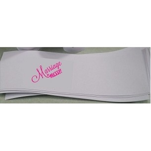 Stock "Marriage Is Messy" Design 2 Napkin Bands (Pack of 25)