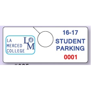 Custom Spot Color Parking Permit (4¾" x 2")