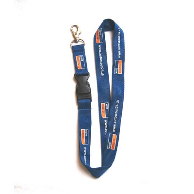 Polyester Lanyard w/Metal Lobster Claw Attachment