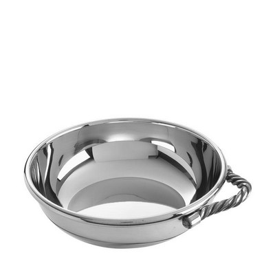 Salisbury Rope Handle Pewter Baby Porringer