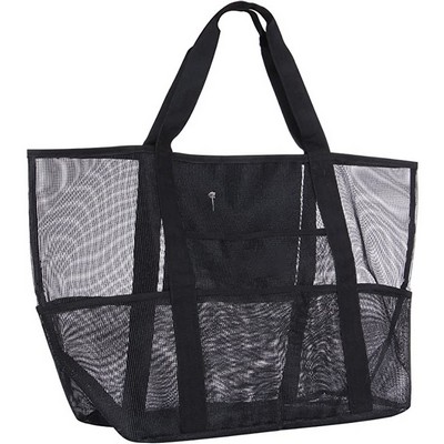 Oversized Mesh Beach Tote Bag