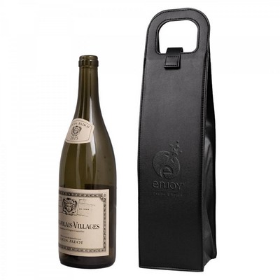 Vegan Leather Wine Bottle Tote