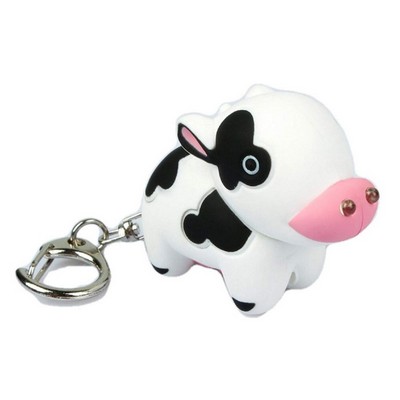 Cow LED Sound Keychain