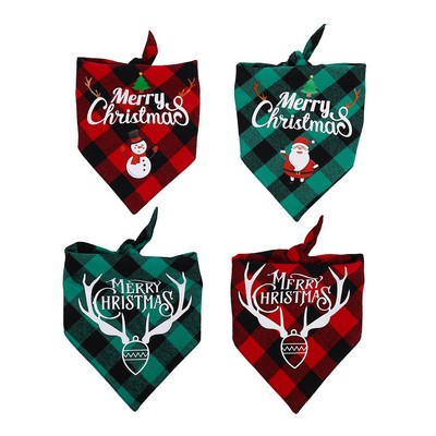 Christmas pet saliva towel