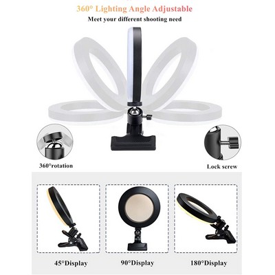 Adjustable Clip-on LED Ring Light