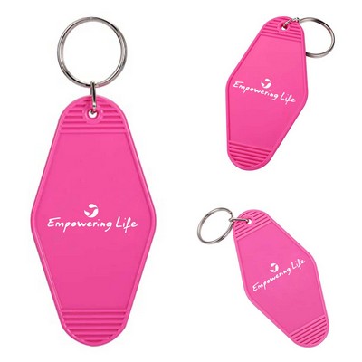 Plastic Hotel Keychain