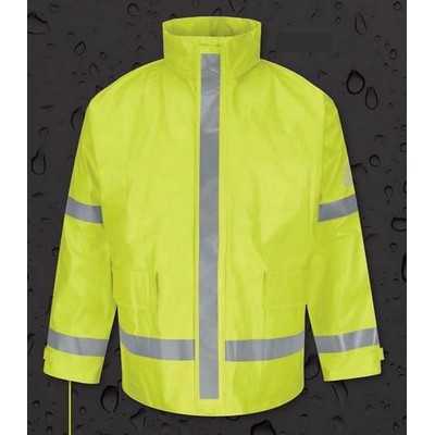 Hi-Visibility Flame-Resistant Rain Jacket