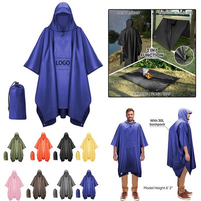 Waterproof Lightweight Unisex Raincoat with Pocket