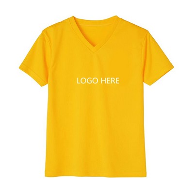 100% Cotton Kids V Neck T-Shirts