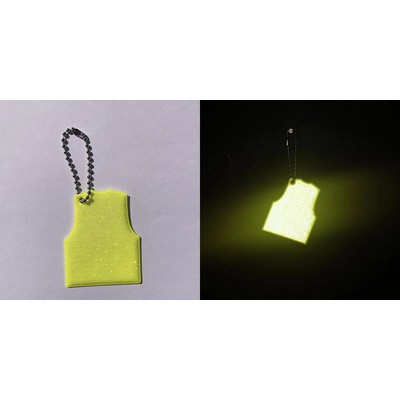 Reflective Safety Vest Keytag