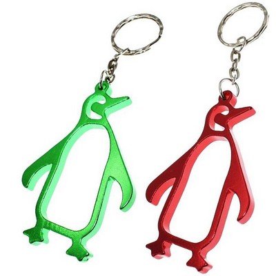 Hollow Penguin Bird Bottle Opener Keychain