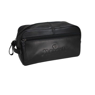 Leather Toiletry Dopp Kit