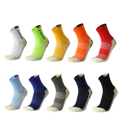 Football Socks Mid-calf Length Stretch Cushioned Crew Socks